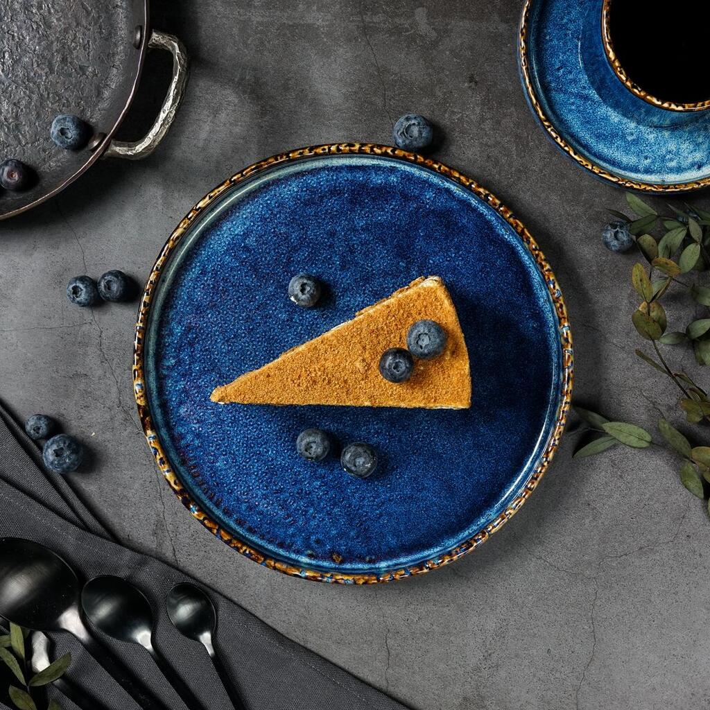 Тарелка с бортом P.L. Proff Cuisine Aqua Blue d 20,5 см h 2,6 см
