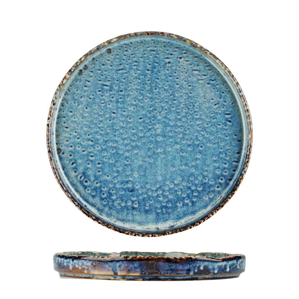 Тарелка с бортом P.L. Proff Cuisine Aqua Blue d 20,5 см h 2,6 см