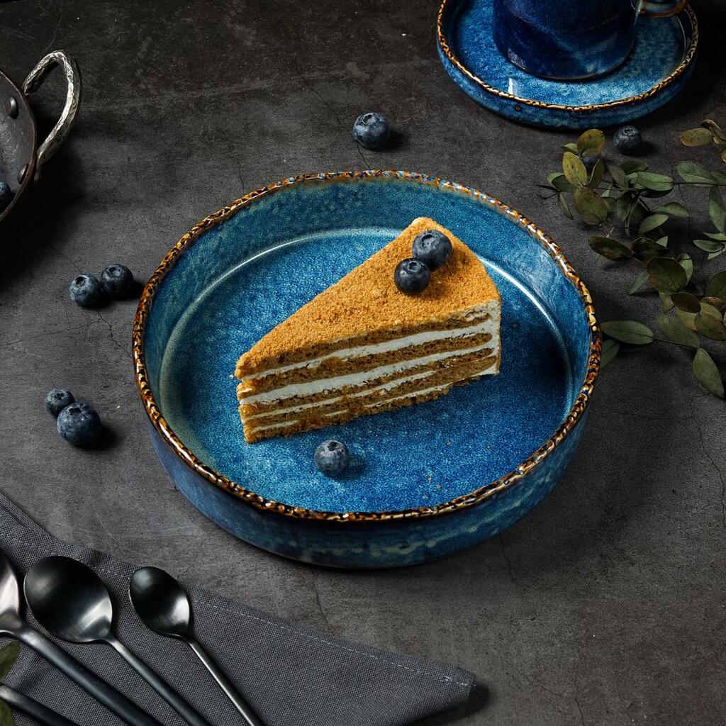 Тарелка с бортом P.L. Proff Cuisine Aqua Blue d 20,8 см h 4,6 см 930 мл