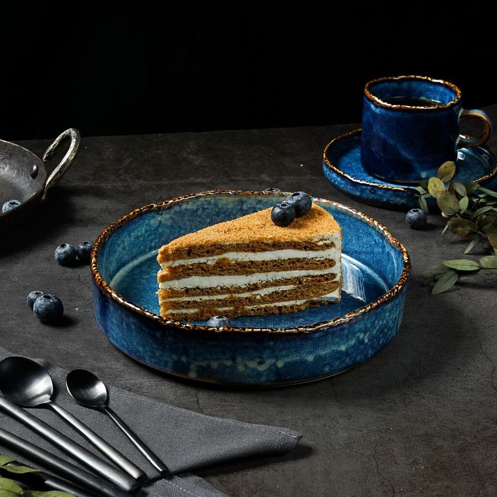 Тарелка с бортом P.L. Proff Cuisine Aqua Blue d 20,8 см h 4,6 см 930 мл