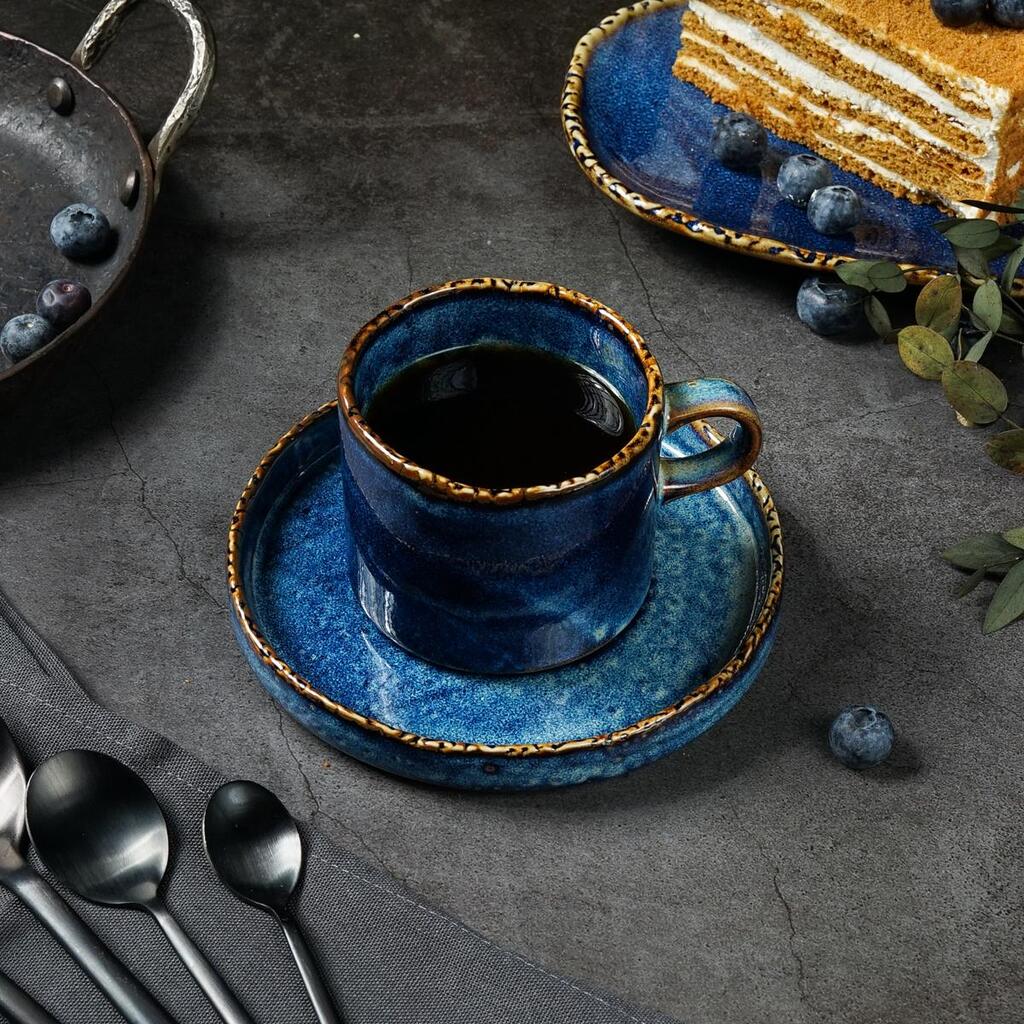Чашка чайная P.L. Proff Cuisine Aqua Blue 230 мл d 8,1 см h 6,7 см