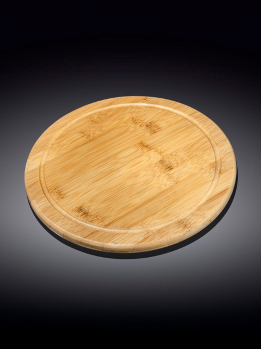 Доска сервировочная круглая, Wilmax, Bamboo, 12.5 см