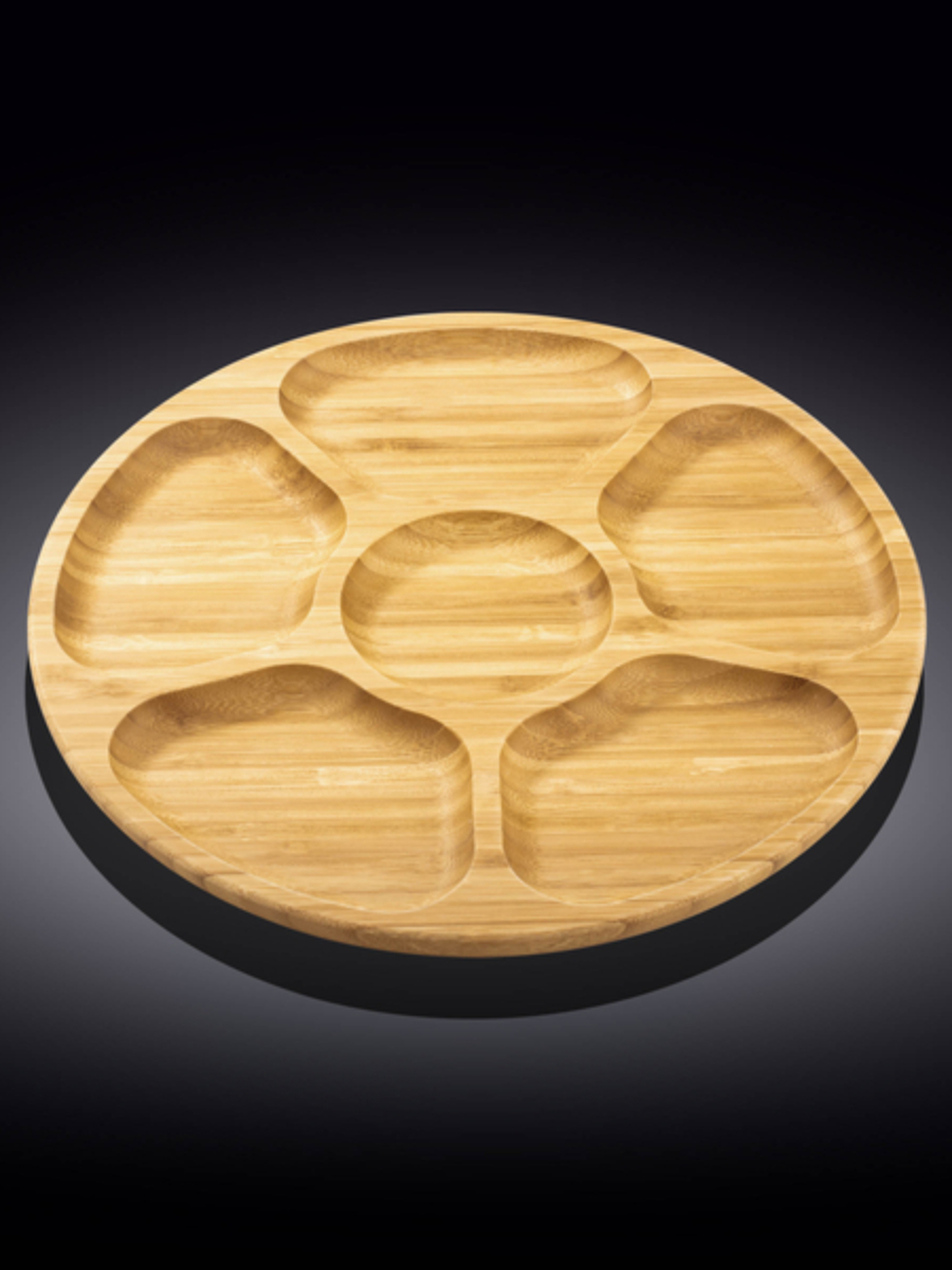 Блюдо 6-х секционное круглое, Wilmax, Bamboo, 28 см