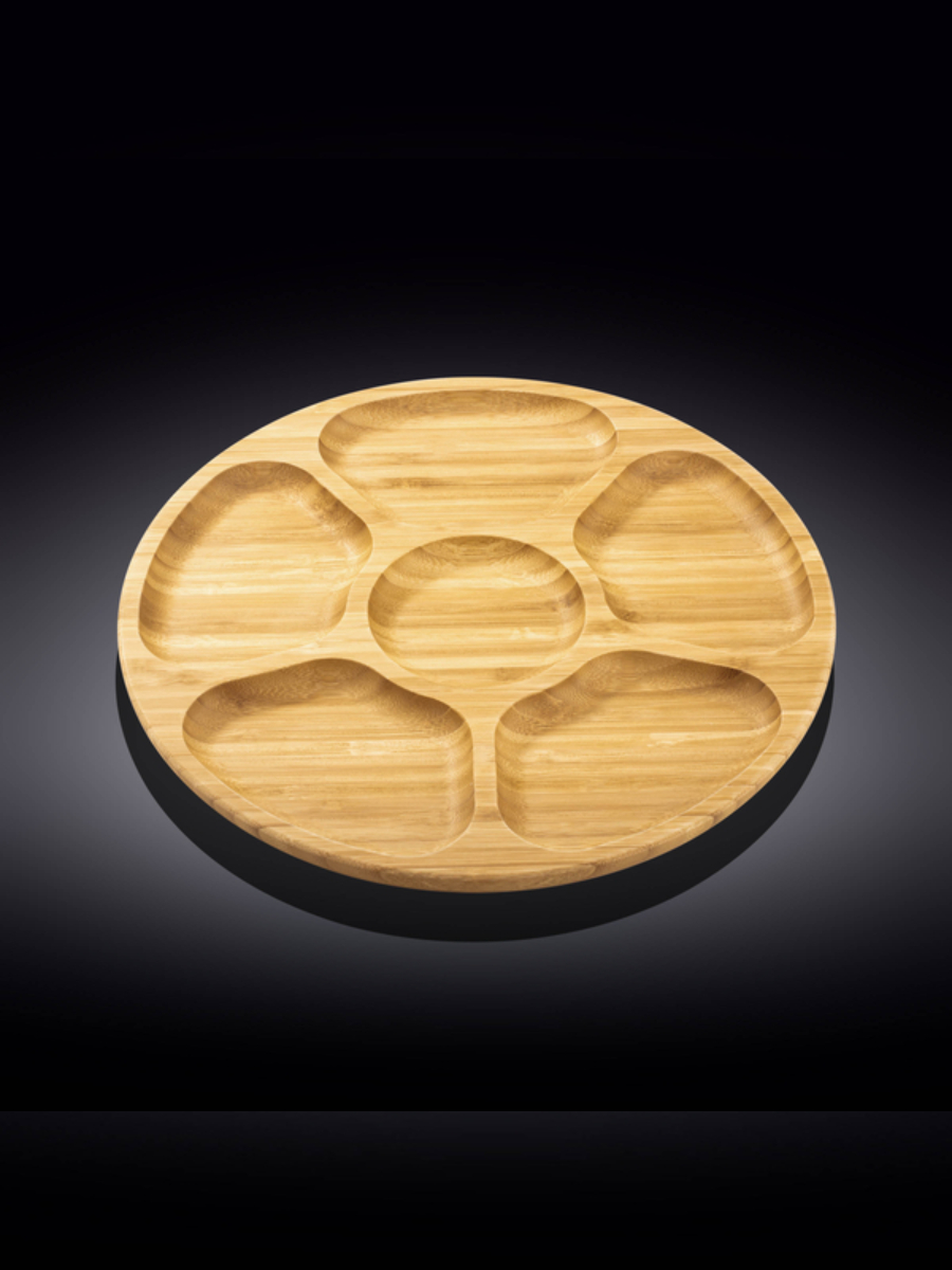 Блюдо 6-х секционное круглое, Wilmax, Bamboo, 33 см