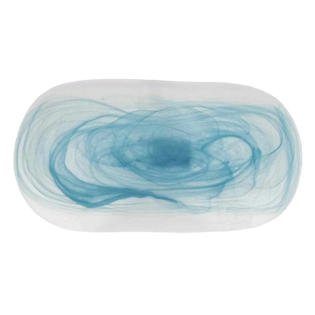 Блюдо овальное P.L. Proff Cuisine Blue Sunset матовое стекло 28*15*2 см