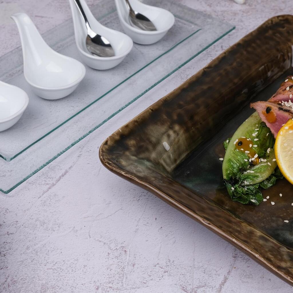 Блюдо прямоугольное P.L. Proff Cuisine Light Brown Frutti di Mare 31*21,5 см h4,8 см 600 мл