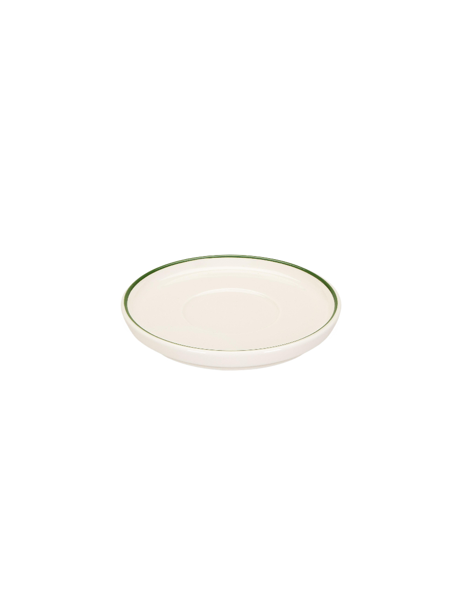 Блюдце для кофейной чашки с кантом, Pioli, Colour Green, 12 см (для чашки 319809)