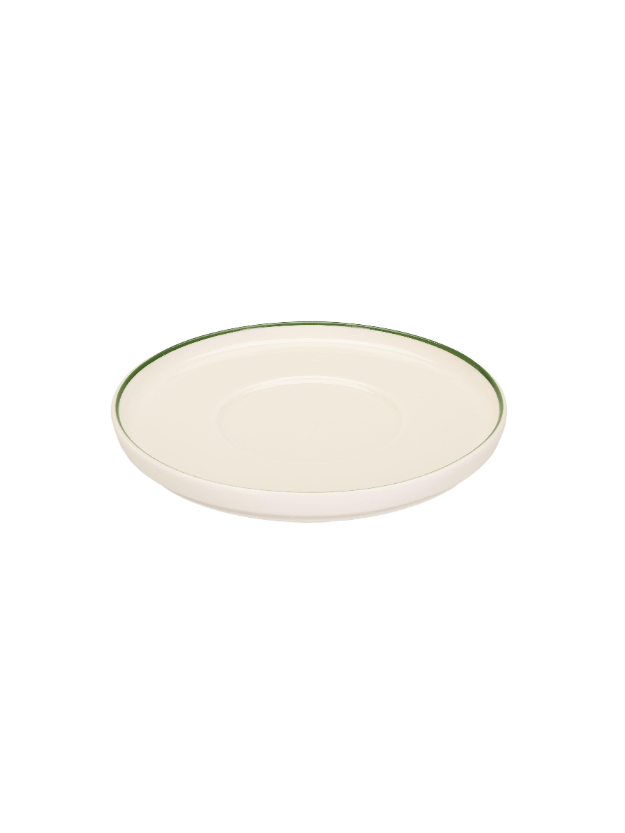 Блюдце для чайной чашки с кантом, Pioli, Colour Green, 15 см (для чашки 329820)