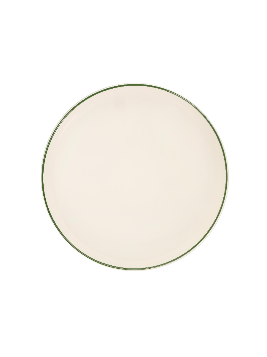 Тарелка глубокая с кантом, Pioli, Colour Green, 25 см