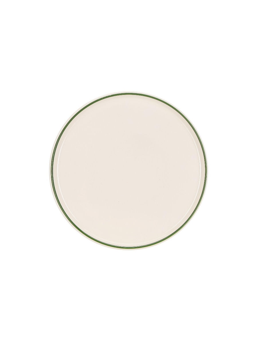Тарелка мелкая с вертикальным бортом с кантом, Pioli, Colour Green, 16 см