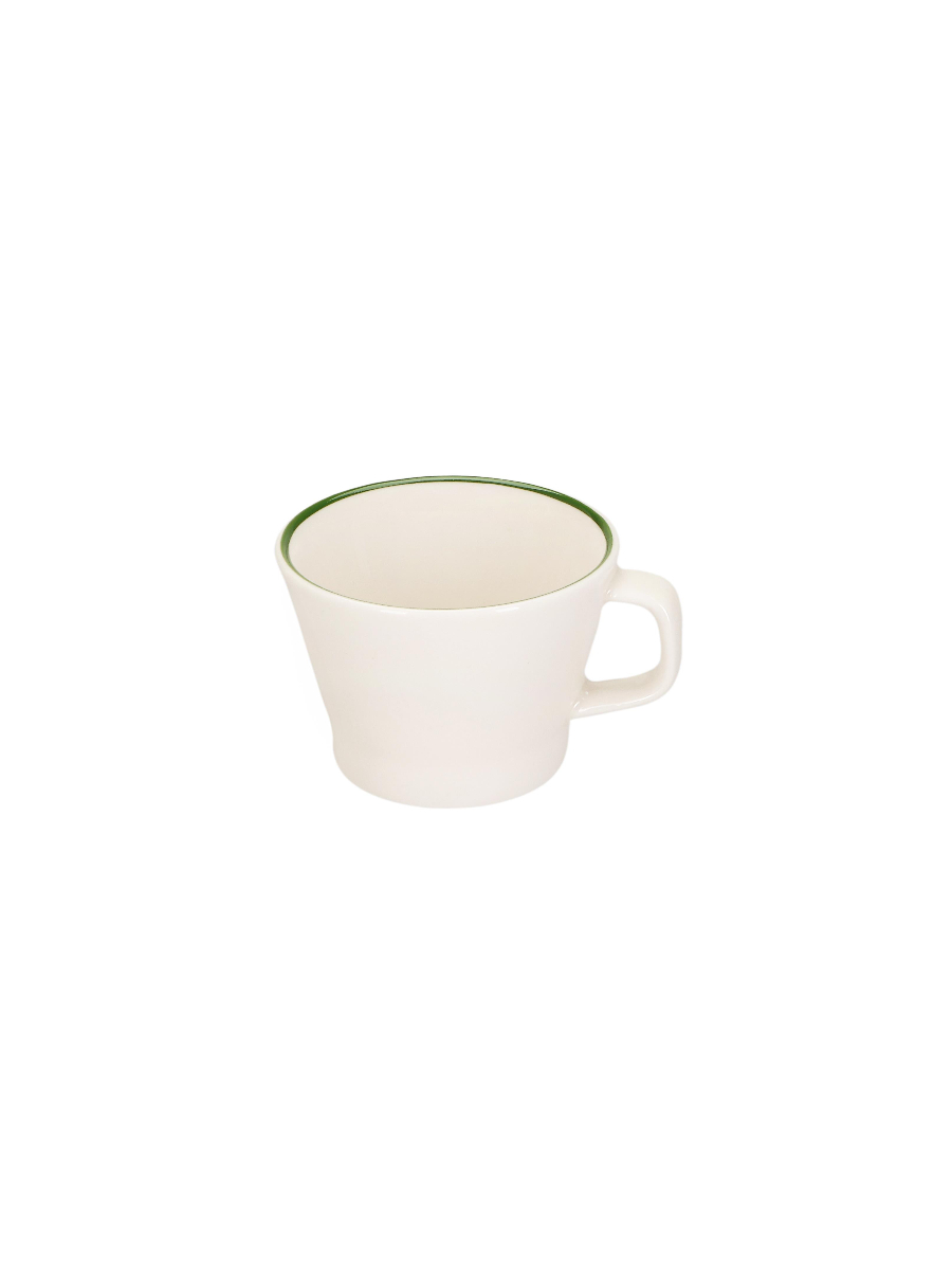 Чашка кофейная с кантом, Pioli, Colour Green, 80 мл (блюдце 12AP12 PL)
