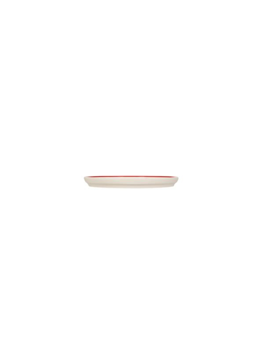 Тарелка мелкая с вертикальным бортом и кантом, Pioli, Colour Red, 16 см