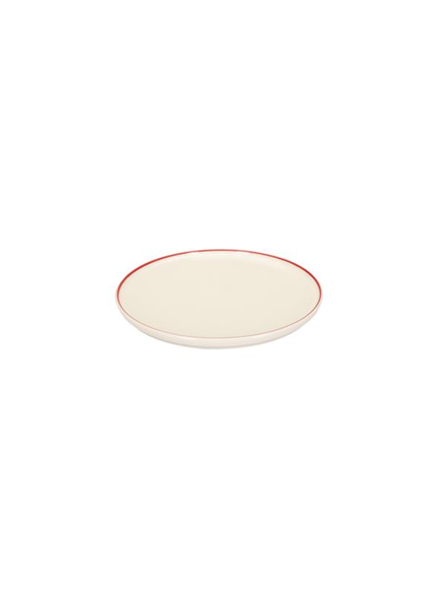 Тарелка мелкая с вертикальным бортом и кантом, Pioli, Colour Red, 27 см