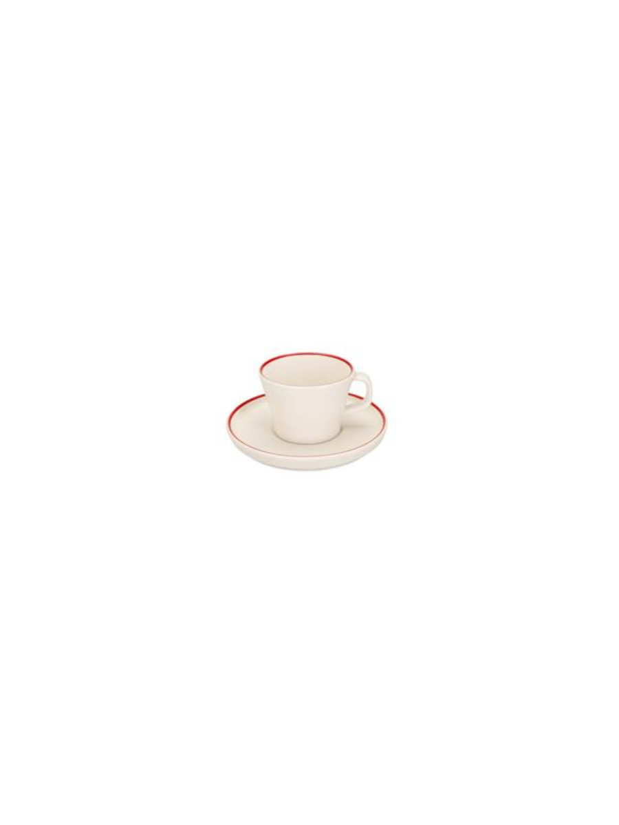 Чашка кофейная с кантом, Pioli, Colour Red, 80 мл (блюдце 12AP12 PL)