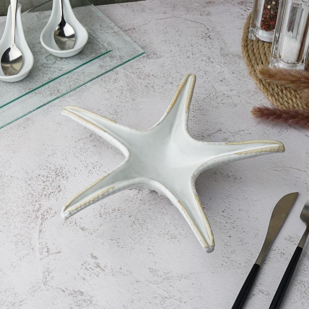 Блюдо для подачи P.L. Proff Cuisine Gray Frutti di Mare 32,5x20 см Звезда
