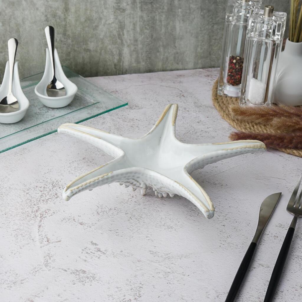 Блюдо для подачи P.L. Proff Cuisine Gray Frutti di Mare 32,5x20 см Звезда