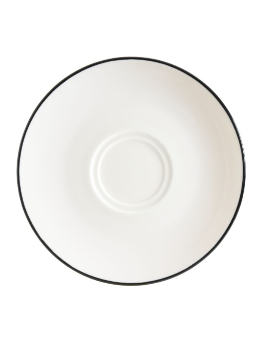 Блюдце, Bonna, Linea, Черный, d=16 см (чашка 78001,77848,78002)