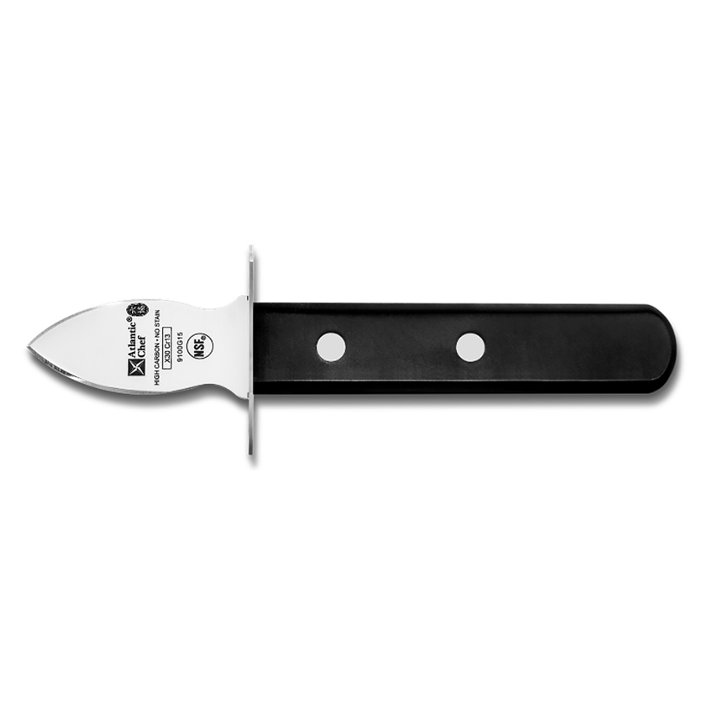 9100G15 Нож для устриц, лезвие- нерж.сталь,ручка- пластик,цвет черный, Atlantic Chef