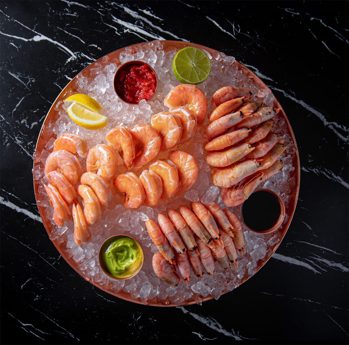 Gibco Блюдо для морепродуктов 35 см "Купер", медное
