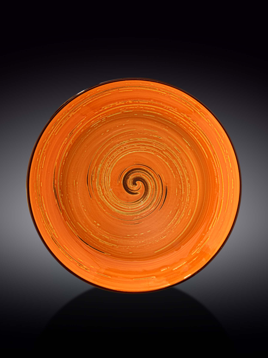 Тарелка глубокая, Wilmax, Spiral, 28.5 см, 500 мл, Оранжевый