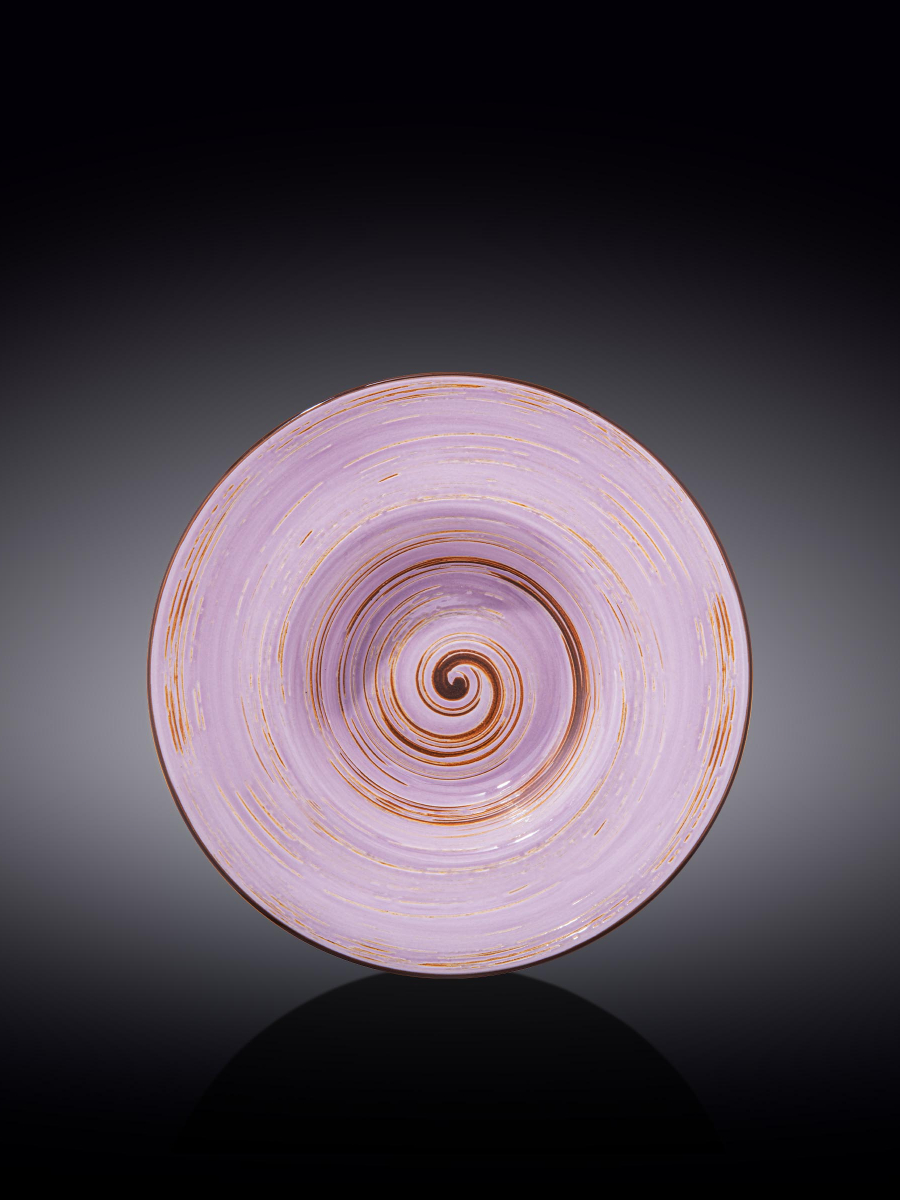 Тарелка глубокая, Wilmax, Spiral, 22.5 см, 1100 мл, Лавандовый