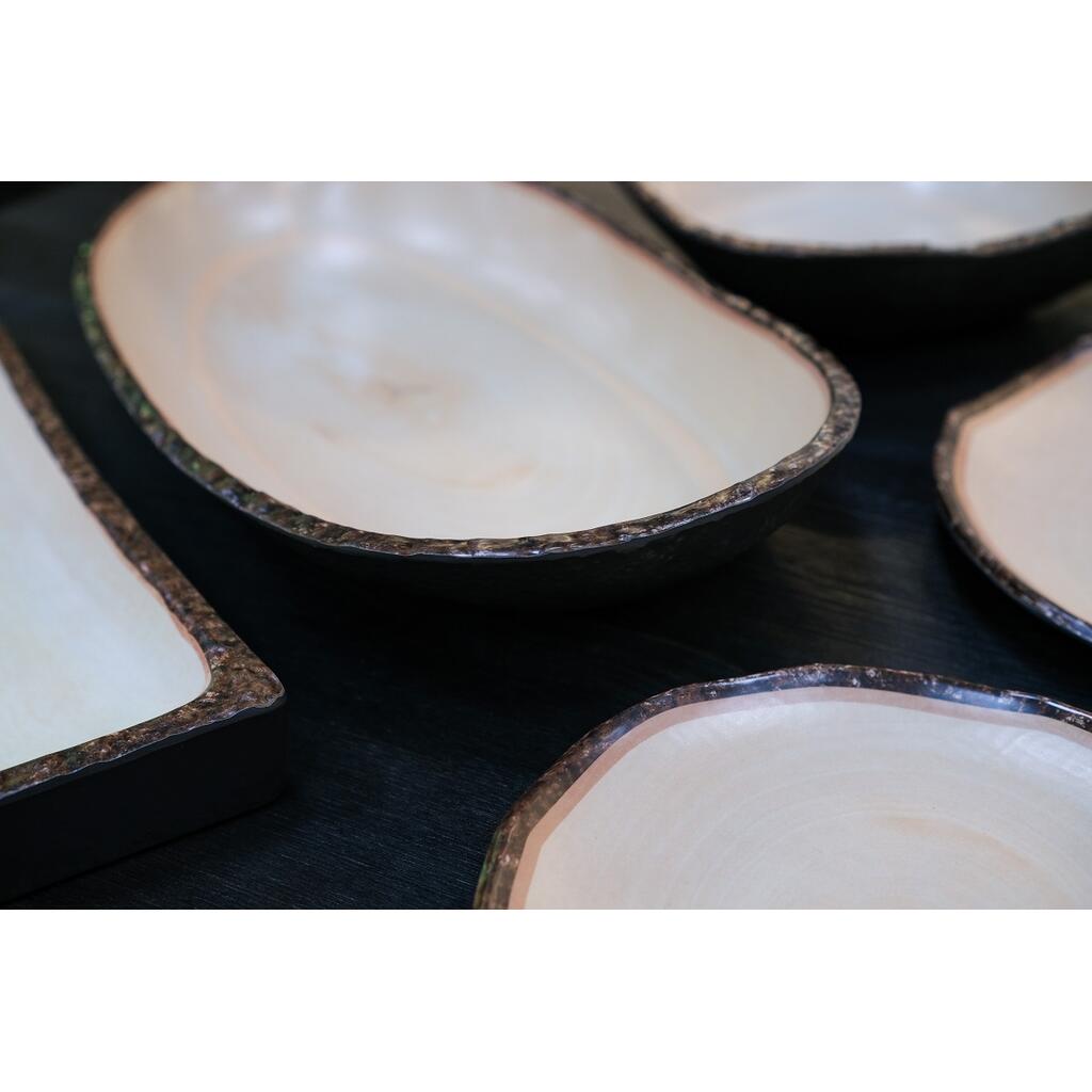 Салатник, P.L. Proff Cuisine, Timber design on Brown, 26 x 25 x 7,5 см, 1400 мл