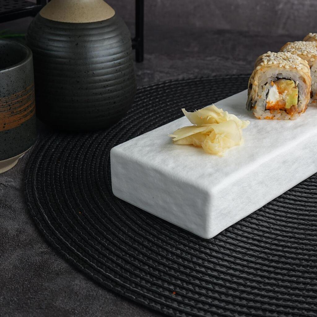 Блюдо прямоугольное P.L. Proff Cuisine White Matt Panasia 34*8 см h3,5 см