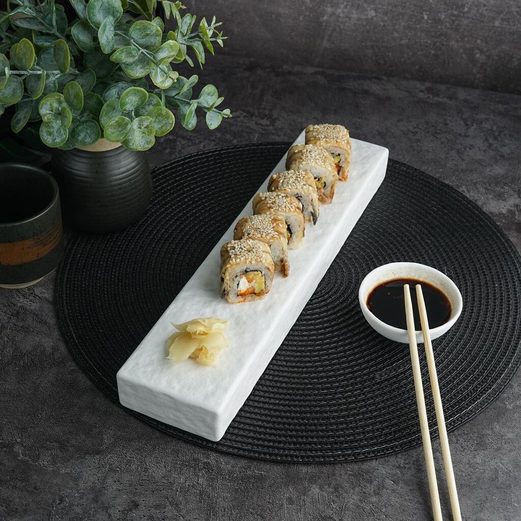 Блюдо прямоугольное P.L. Proff Cuisine White Matt Panasia 34*8 см h3,5 см