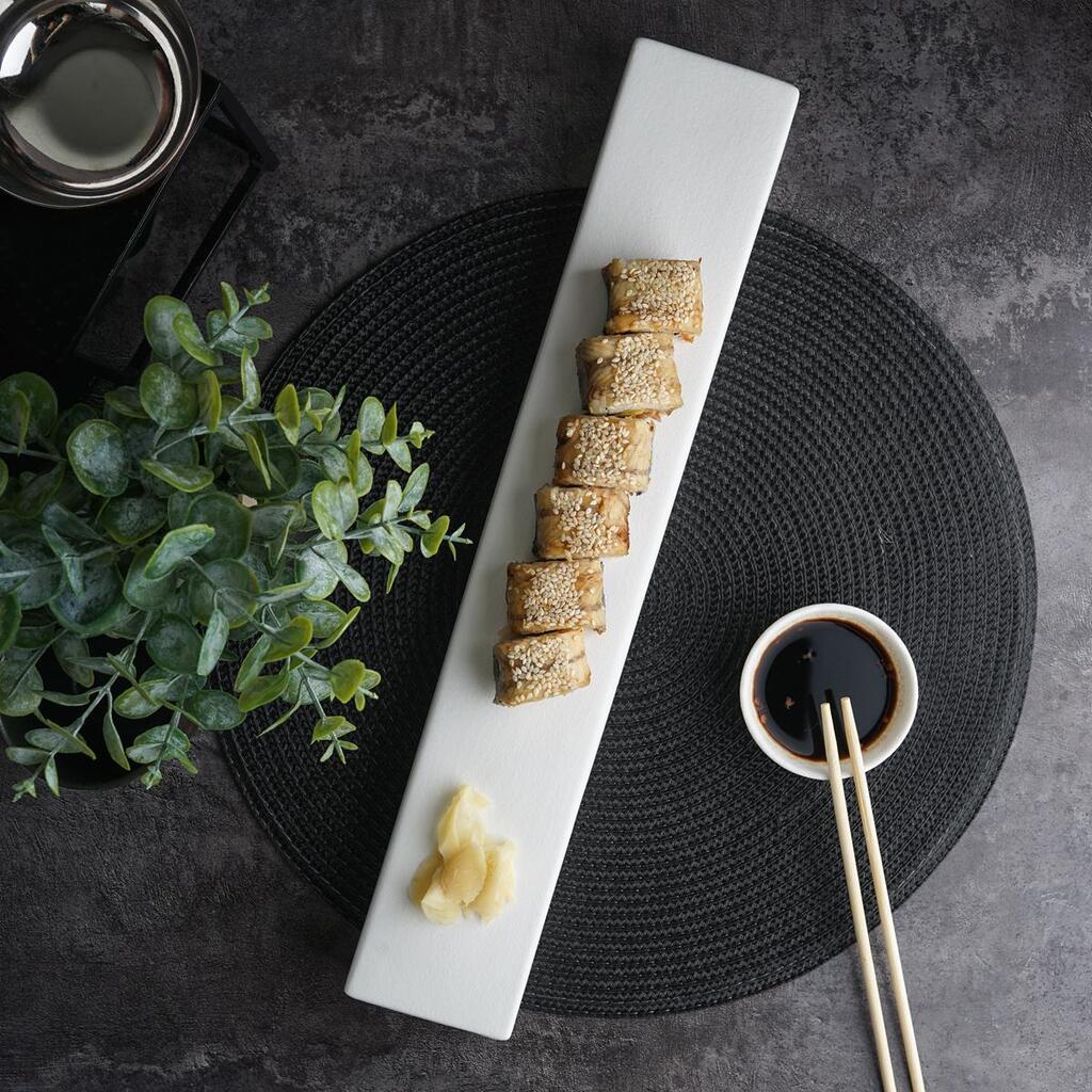 Блюдо прямоугольное P.L. Proff Cuisine White Matt Panasia 43*7 см h3,5 см