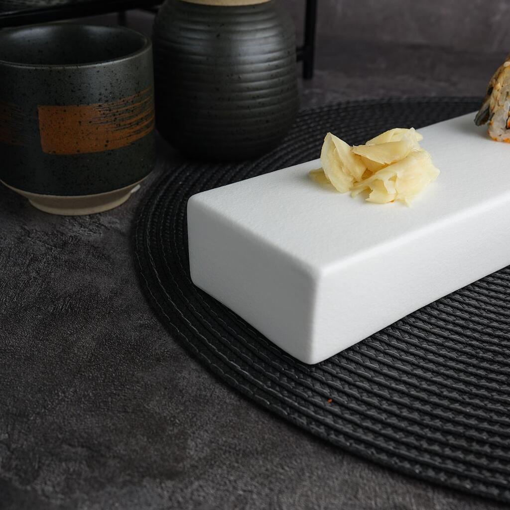 Блюдо прямоугольное P.L. Proff Cuisine White Matt Panasia 43*7 см h3,5 см