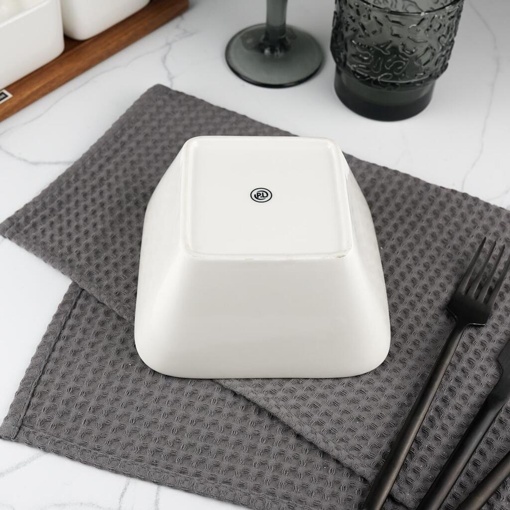 Салатник 550 мл 16*16 см квадратный белый фарфор P.L. Proff Cuisine [6]