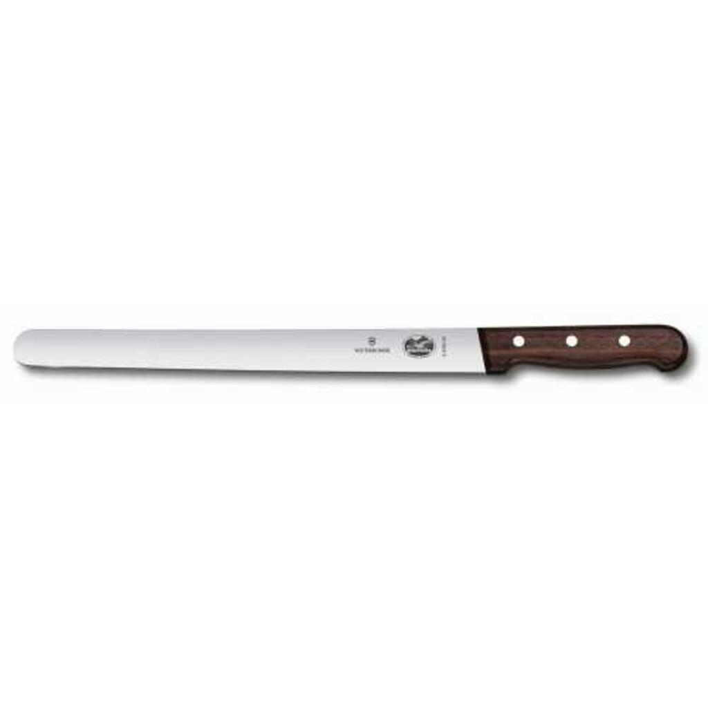Нож для нарезки ломтиками 30 см ручка розовое дерево Victorinox Rosewood