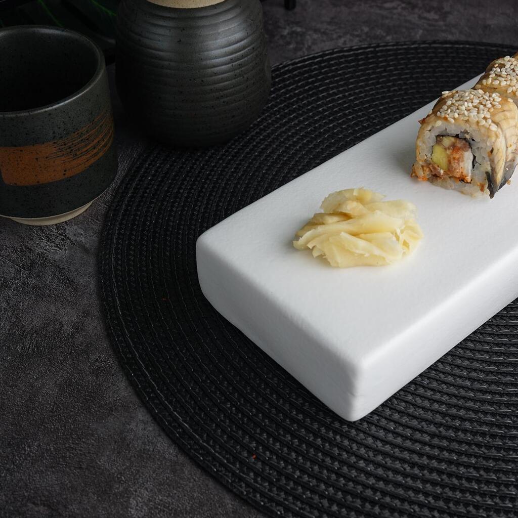 Блюдо прямоугольное P.L. Proff Cuisine White Matt Panasia 33*10 см h4 см