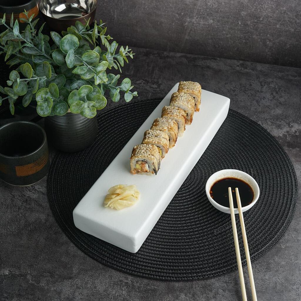 Блюдо прямоугольное P.L. Proff Cuisine White Matt Panasia 33*10 см h4 см