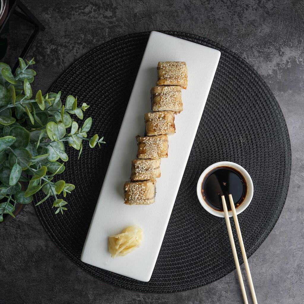 Блюдо прямоугольное P.L. Proff Cuisine White Matt Panasia 33*10 см h4 см