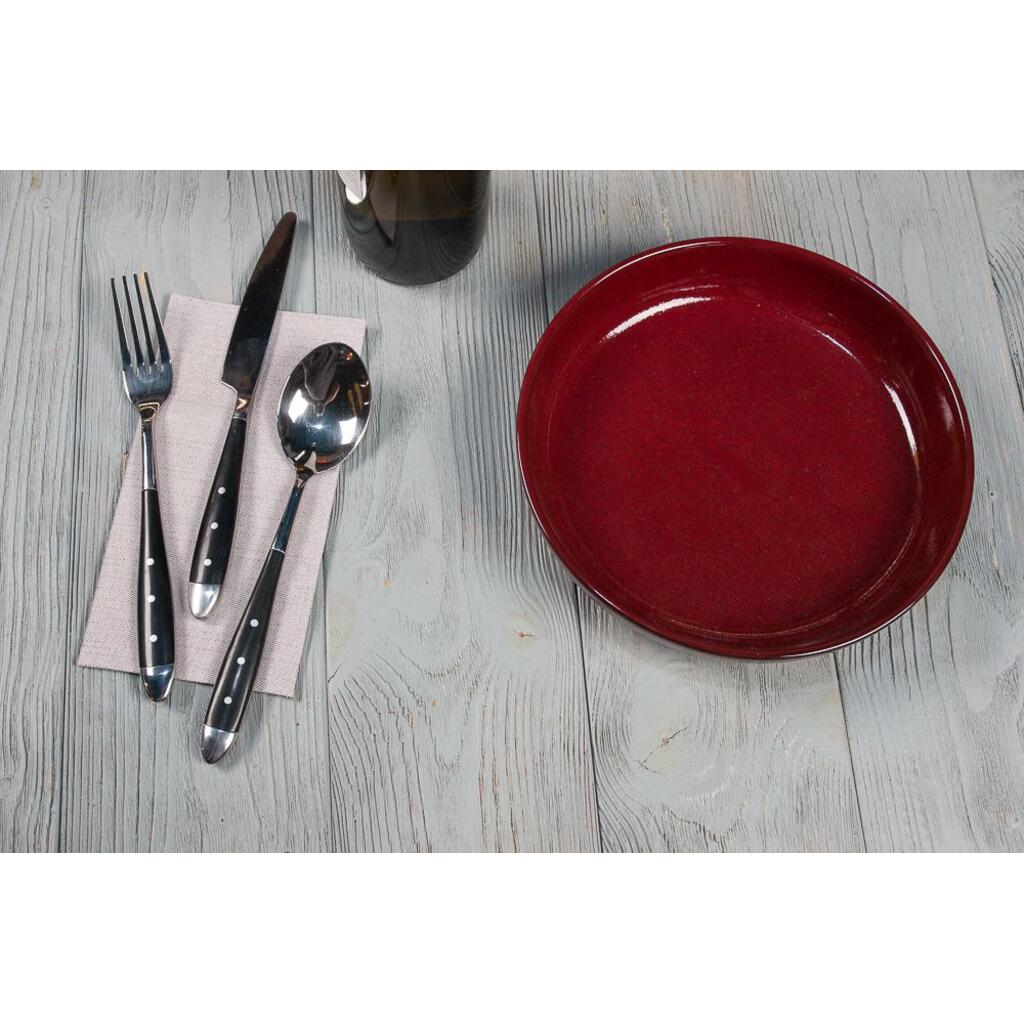 Тарелка с бортом d 21 см h4,5 см Evolution Dark Red P.L. Proff Cuisine [6]