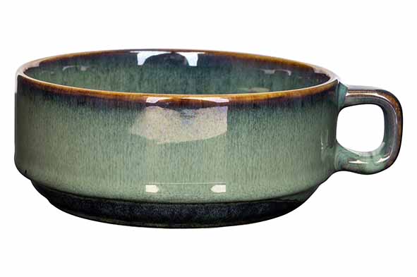 Чашка суповая с ручкой d 12,5 см h 5 см, JADE