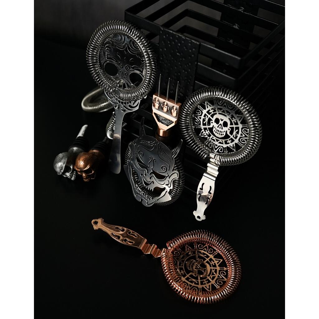 Стрейнер барный нерж. 19 см d 10,3 см медь Череп Luxury Skull P.L.- Barbossa