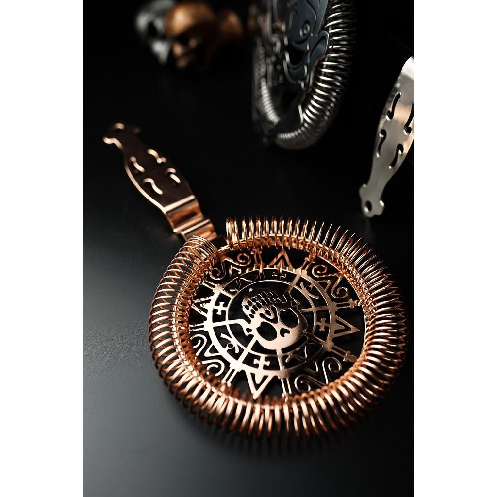 Стрейнер барный нерж. 19 см d 10,3 см медь Череп Luxury Skull P.L.- Barbossa