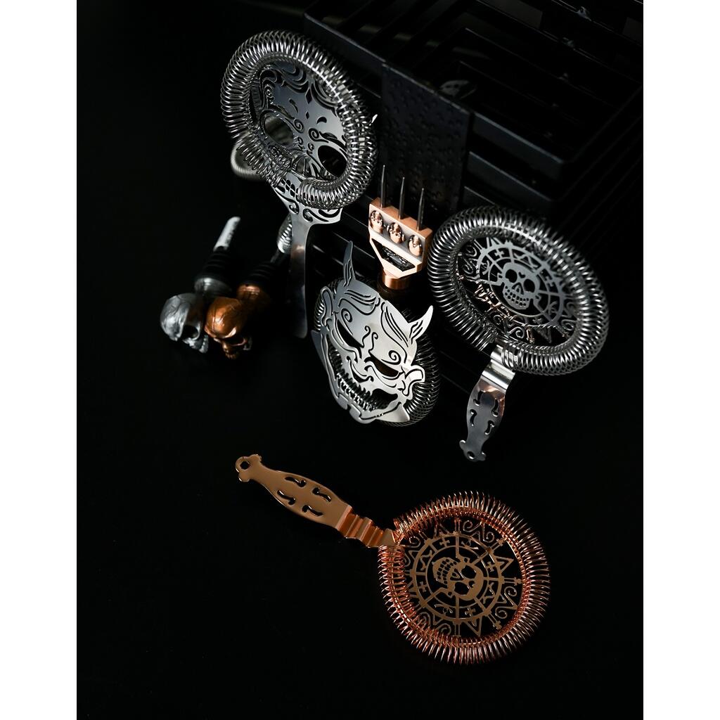 Стрейнер барный нерж. 19 см d 10,3 см медь Череп Luxury Skull P.L.- Barbossa