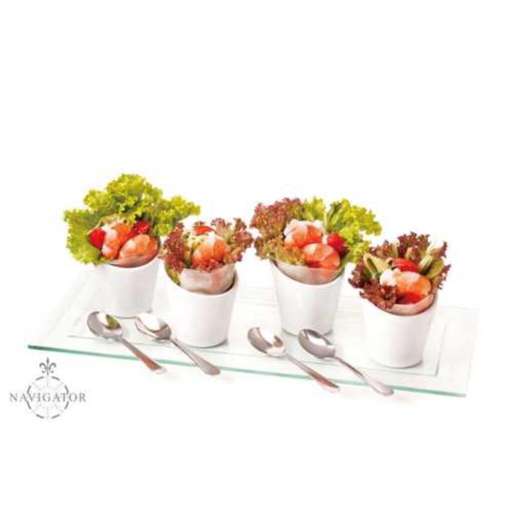 Набор для комплимента 9 предметов (блюдо, емкости, ложки) P.L. Proff Cuisine [1]