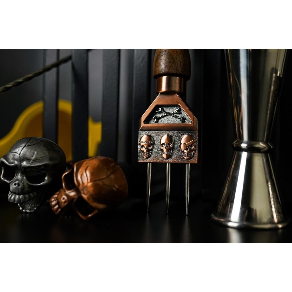 Нож шило для колки льда 18 см Череп Skull медь нерж. P.L.- Barbossa