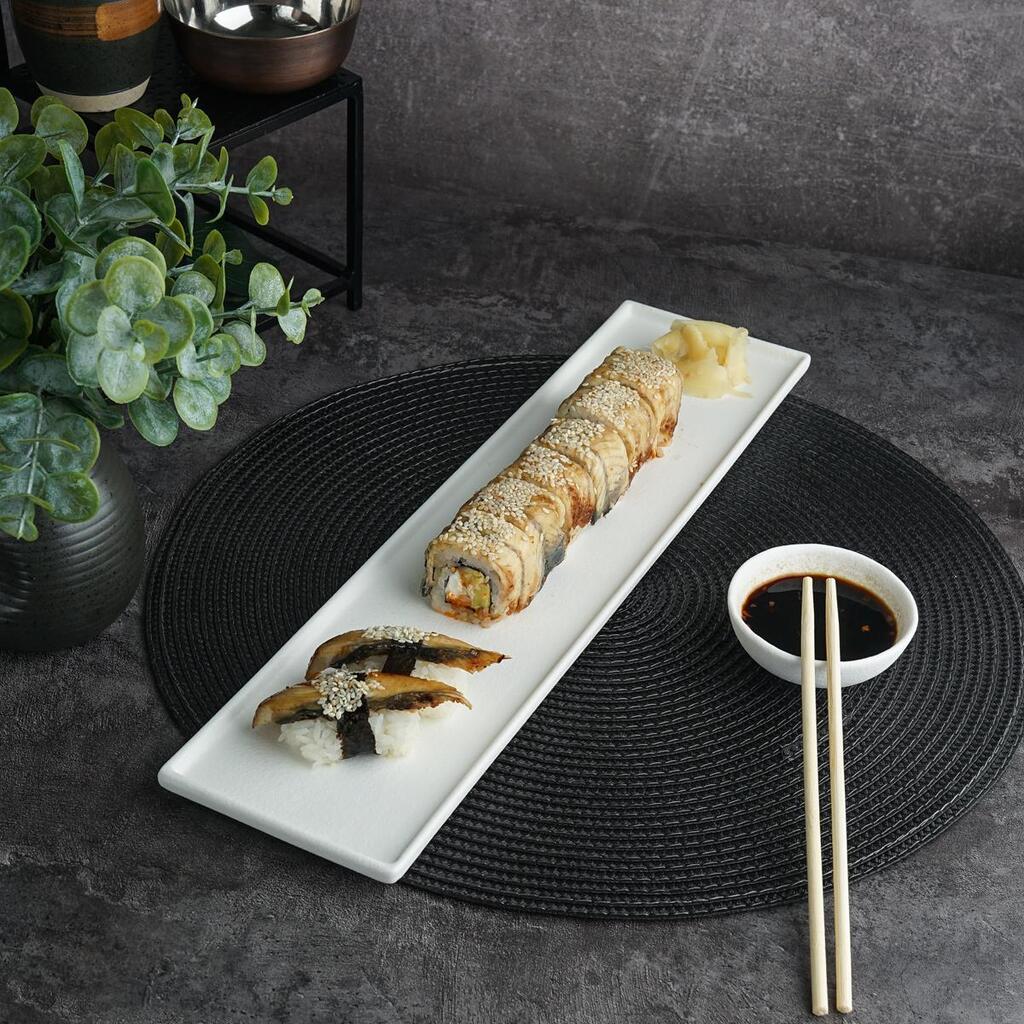 Блюдо прямоугольное P.L. Proff Cuisine White Matt Panasia 40,5*10,5 см h1,5 см