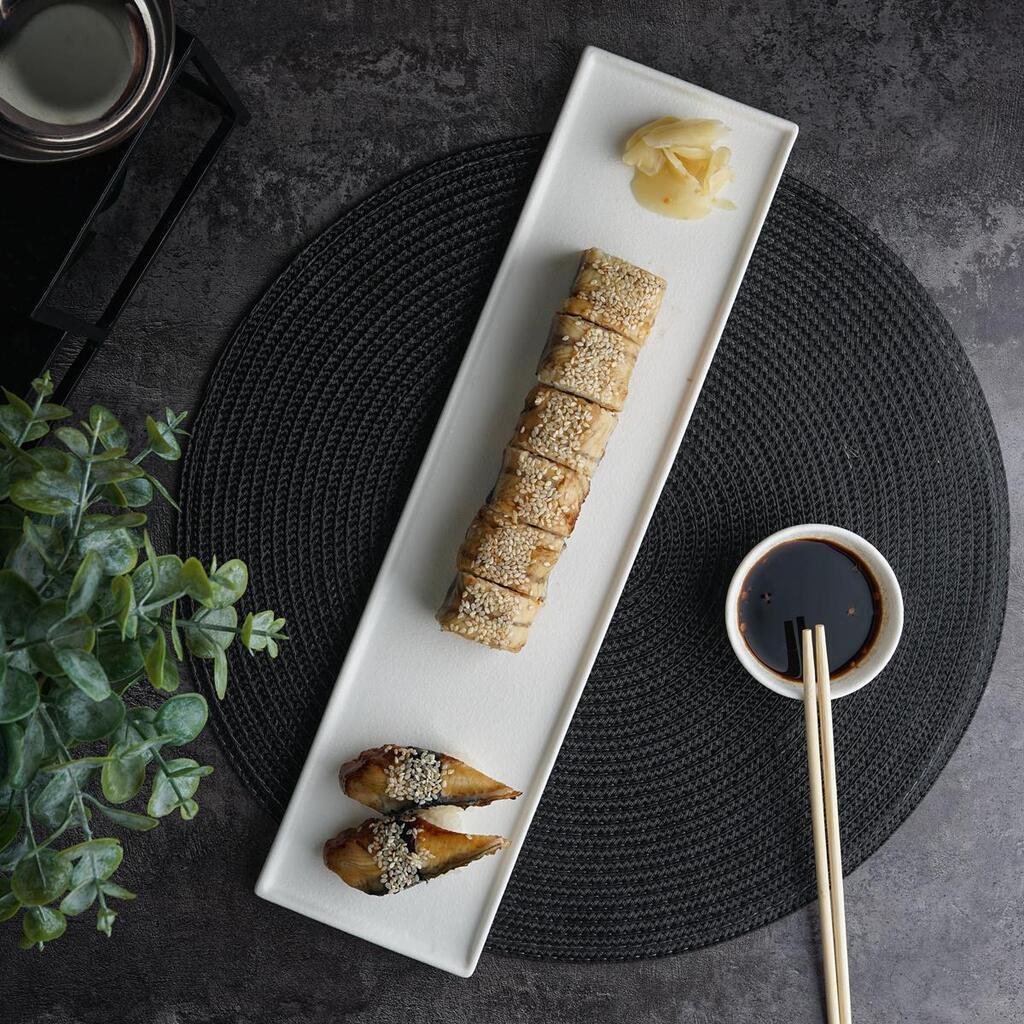 Блюдо прямоугольное P.L. Proff Cuisine White Matt Panasia 40,5*10,5 см h1,5 см