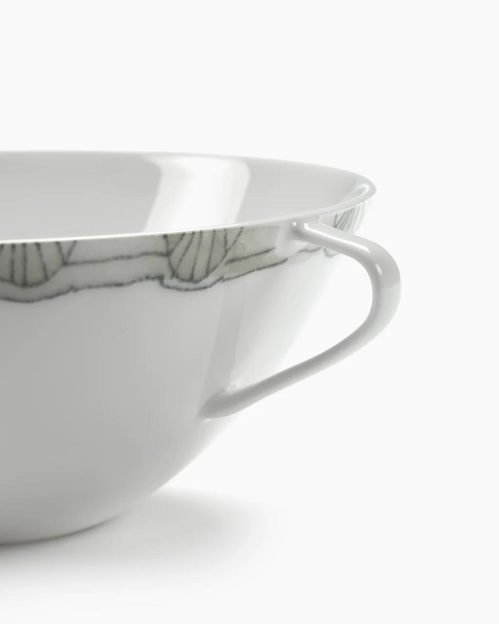 Чашка суповая с 2 ручками 350 мл Mirtillo Tea Midnight Flowers