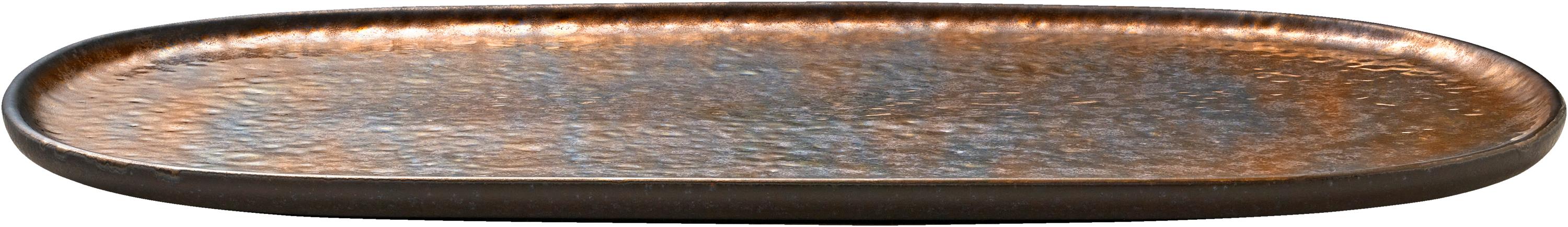 Блюдо овальное без рима 34x19 см, NIVO METALLIC, World of Colours