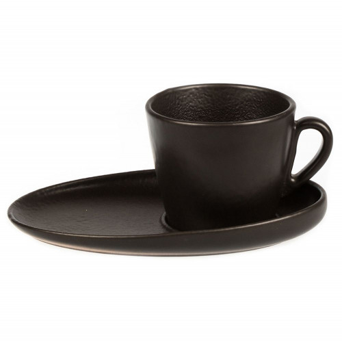 Чашка с блюдцем, P.L. Proff Cuisine, Black Star, 200 мл