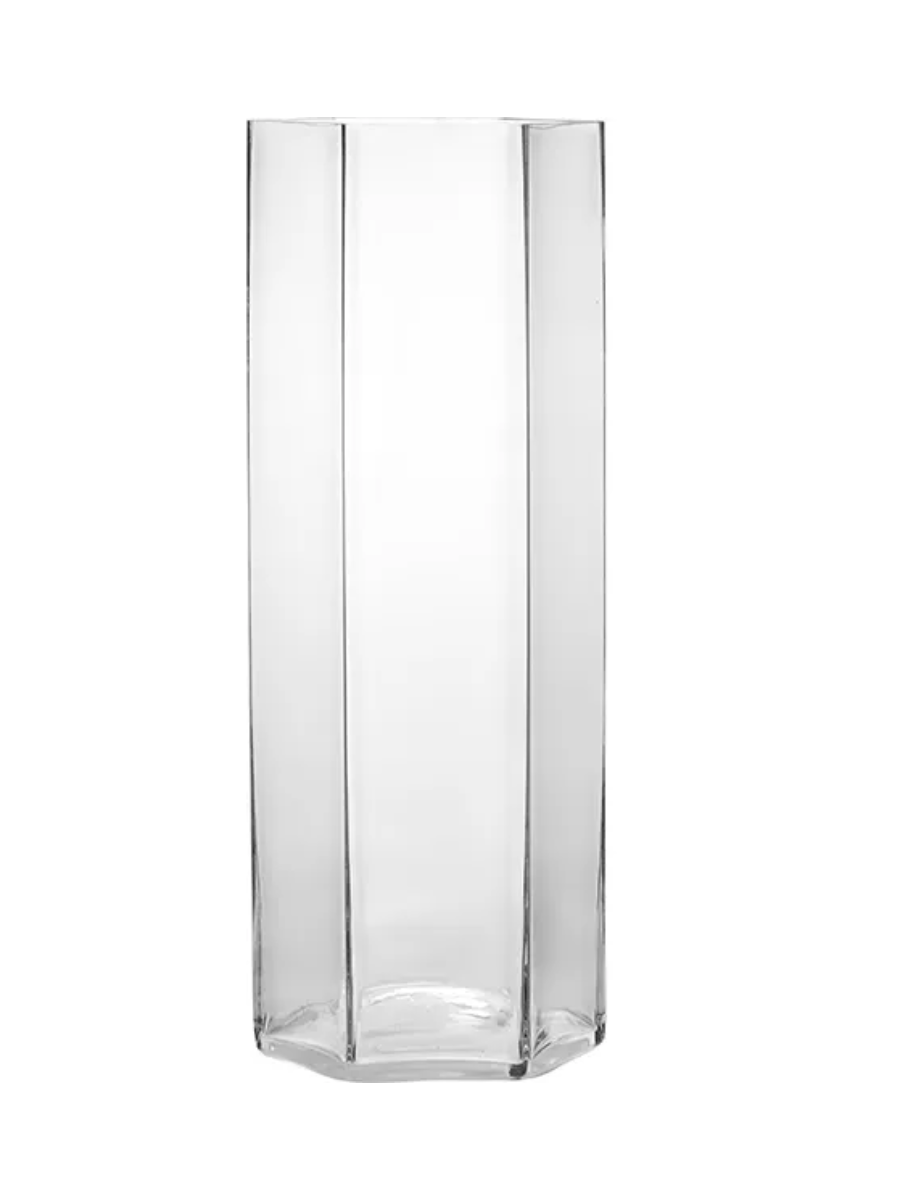 Ваза для цветов шестигранная, Neman, 13 x 42 см