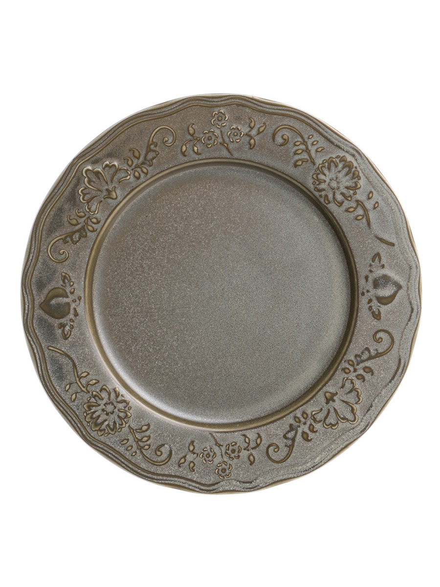 Тарелка волнистый край, Bonna, Ardena, зеленая, 23 см